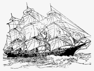 Sailing Ship Draw Png