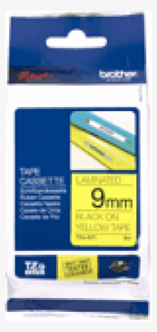 Tze-621 Brother 9mm Black Text On Yellow Tape 8 Metres - Brother Label Tze 231