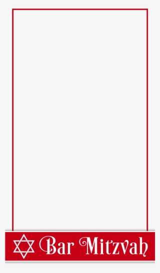 Free Red And White Bar Mitzvah Snapchat Geofilter - Fish Legal