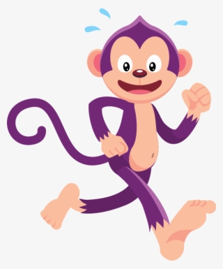 Caremonkey Now Even Faster - Cartoon Monkeys Running Transparent