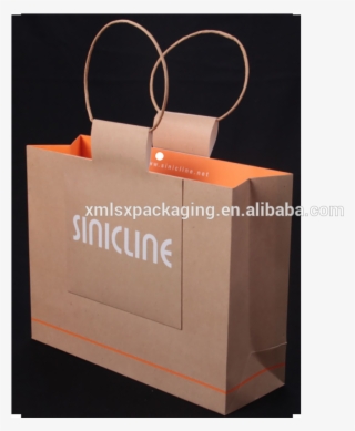 Black Kraft Paper Loot Gift Bag With Handles And Logo - Box