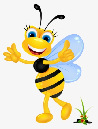 Cartoon Clip Art Cute Transprent Png Ⓒ - Female Honey Bee Cartoon