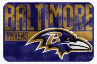 20" X 30" Worn Out Printed Foam Mat - Baltimore Ravens Banner