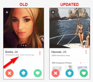 Tinder Update Last Active Comparsion - Explicit Tinder