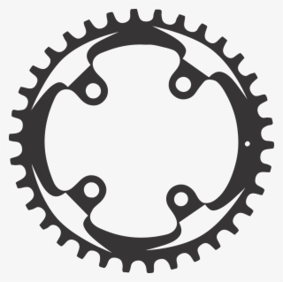 Clip Royalty Free Library Mountain Chainring Chain - Engranaje De Bicicleta Vector