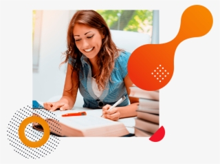 Studying English - Girl