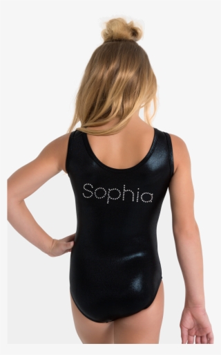 Personalized Black Mystique Leotard - Personalized Leotard