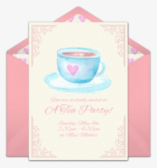 Tea Party Online Invitation - Yoga Invitations