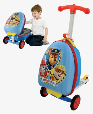 3 In 1 Scootin' Suitcase - Paw Patrol Scooter Suitcase