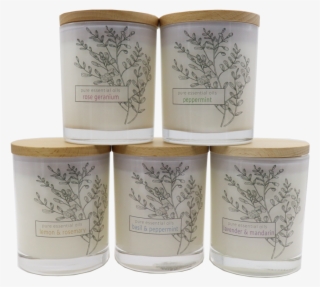 Secret Garden Essential Oil Jar Candle - Sketch