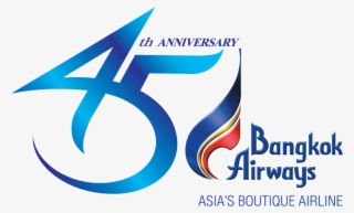 Logo 45years Bangkok Airways - Bangkok Air Logo Png
