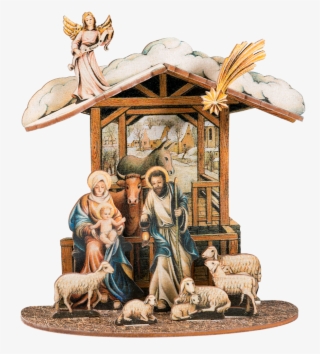 Self Assembly Crib "nativity Stable" - Illustration
