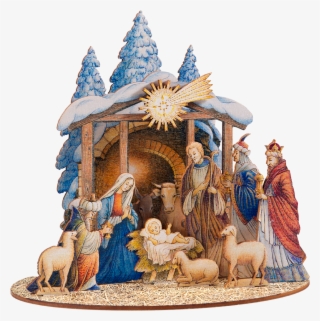 Self Assembly Crib "holy Family" - Holy Family Christmas Png