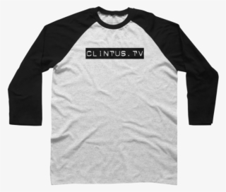 Clintus Box Logo Baseball Tee - T-shirt