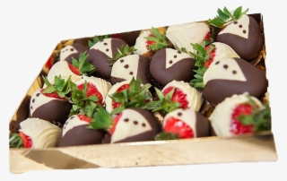 Bride & Groom Strawberry Gift Box - Chocolate