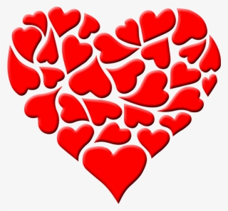 Heart With Hearts Png Transparent - Valentines Day Images 2019