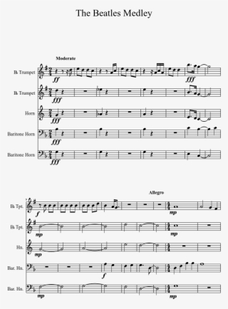 The Beatles Medley Sheet Music 1 Of 11 Pages - Gettysburg Theme Sheet Music