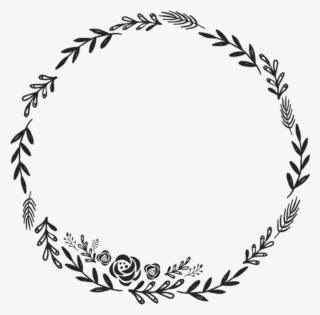 Black Flowers Circle Background 🌺 Freetoedit - Border Circle Design Png