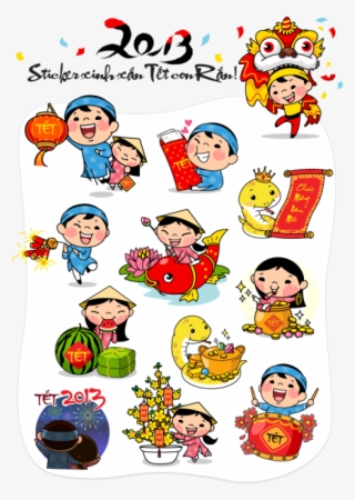 Vietnam Clipart Tet - Lunar New Year Sticker