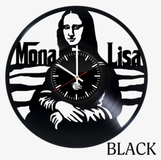 Mona Lisa Vinyl Wall Clock Big - Mona Lisa