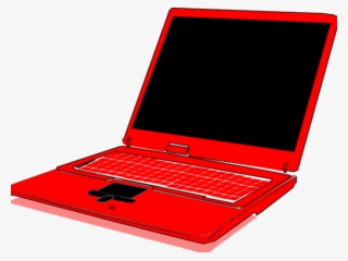 Laptop Clipart Red - Computer Clip Art Red