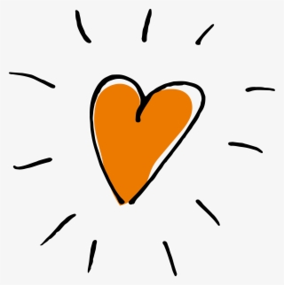 Orange Heart Png