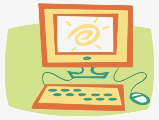 Laptop Clipart Yellow - Simple Computer Clip Art