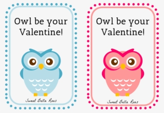 Owl Be Your Valentine Free Printable- Sweet Bella Roos - Cute Owl Clip Art
