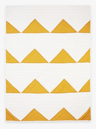 Organic Cotton Gold Triangle Throw - Art