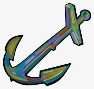 Vector Illustration Of Marine Boat Anchor Prevents