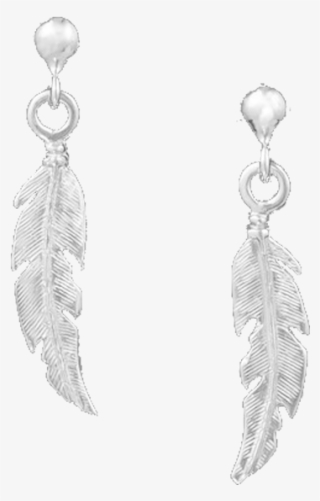 40% Off The Ozark Whisper Silver Feathers - Earrings