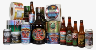 Metallic Craft Beer Labels Group - Lager