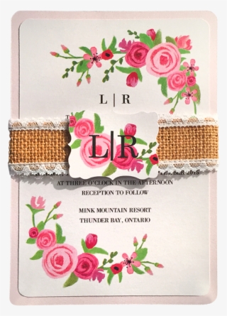 'luna' Vintage Rose Invitation - Wedding Invitation Sample Philippines