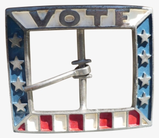 Patriotic Vote Belt Buckle - Picture Frame