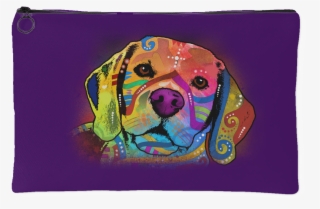 Beagle Purple Accessory Pouch - Vizsla
