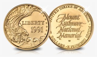 Pièce D'or Officielle De 5$ Mount Rushmore De Qualité - Mount Rushmore National Memorial