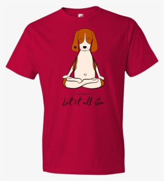 "let It All Go" Beagle Dog Art Men's - Shirt