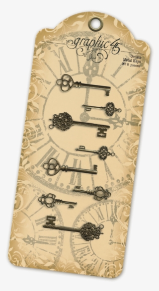 Graphic 45 Shabby Chic Ornate Metal Keys