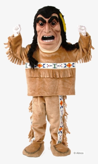 "yellow Feather" Native American Mascot Costume - Costume Hat