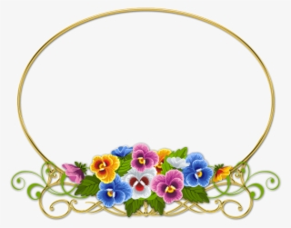 Marcos De Flores Para Descargar En Formato Png - Circulo Vintage Flores Png