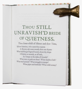 8 Odes Of John Keats - Commemorative Plaque