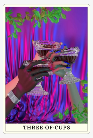 The Three Of Cups Tarot Card Represents Friendship - Picture Frame