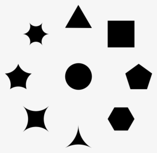 Polygon Clipart Pentagon - Silueta De Figuras Geometricas