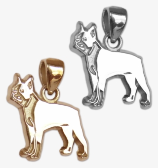 Boston Terrier Charm Or Pendant In Sterling Silver - Boxer
