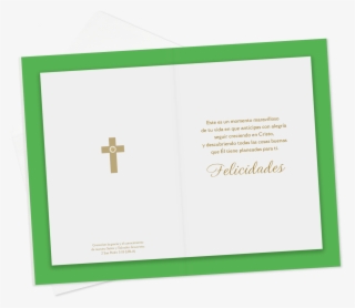 Cross With Flowers Religious Spanish-language Confirmation - Cross