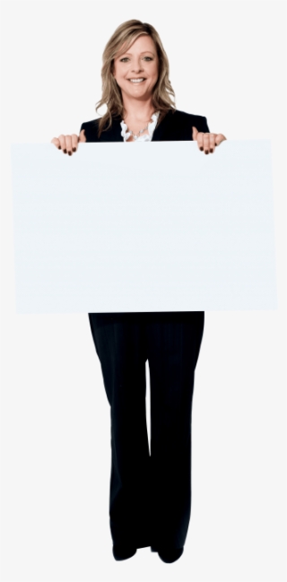 Free Png Download Girl Holding Banner Png Images Background - Woman Smiling White Background