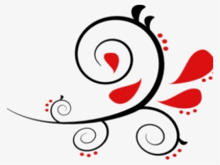 Vector Swirl Clipart Red - Designs For Chart Boundary