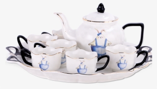 China Tea Set Red - Teapot