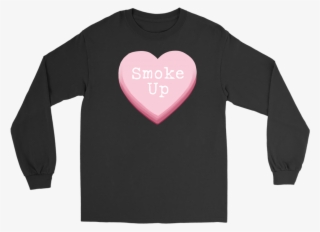 Smoke Up Candy Heart Valentine Long Sleeve Unisex - Long-sleeved T-shirt
