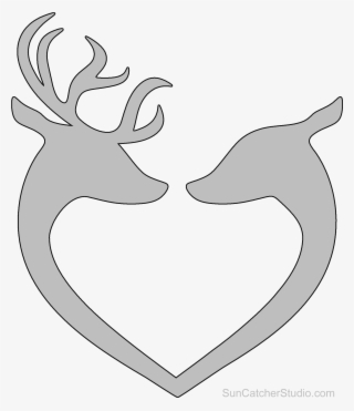 2000 X 2000 3 - Buck Doe Silhouette Png